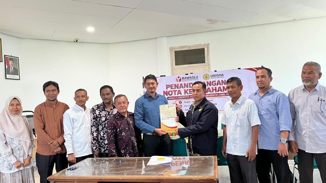 UNIGHA dan Bawaslu Kabupaten Pidie Perpanjang Kerja Sama, Perkuat Pendidikan Kepemiluan dan Pengawasan Partisipatif